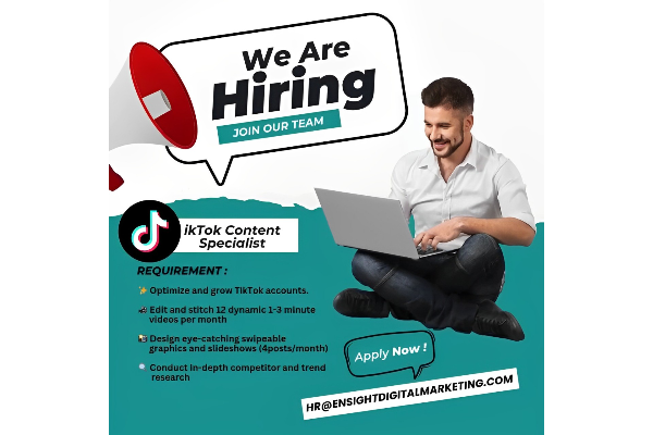 Tiktok Content Specialist Hiring