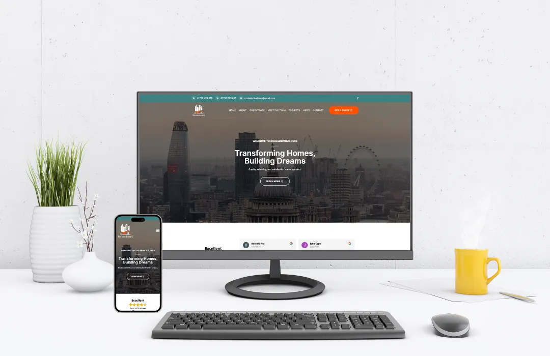 Coulsdon Builders - Website Design and Development