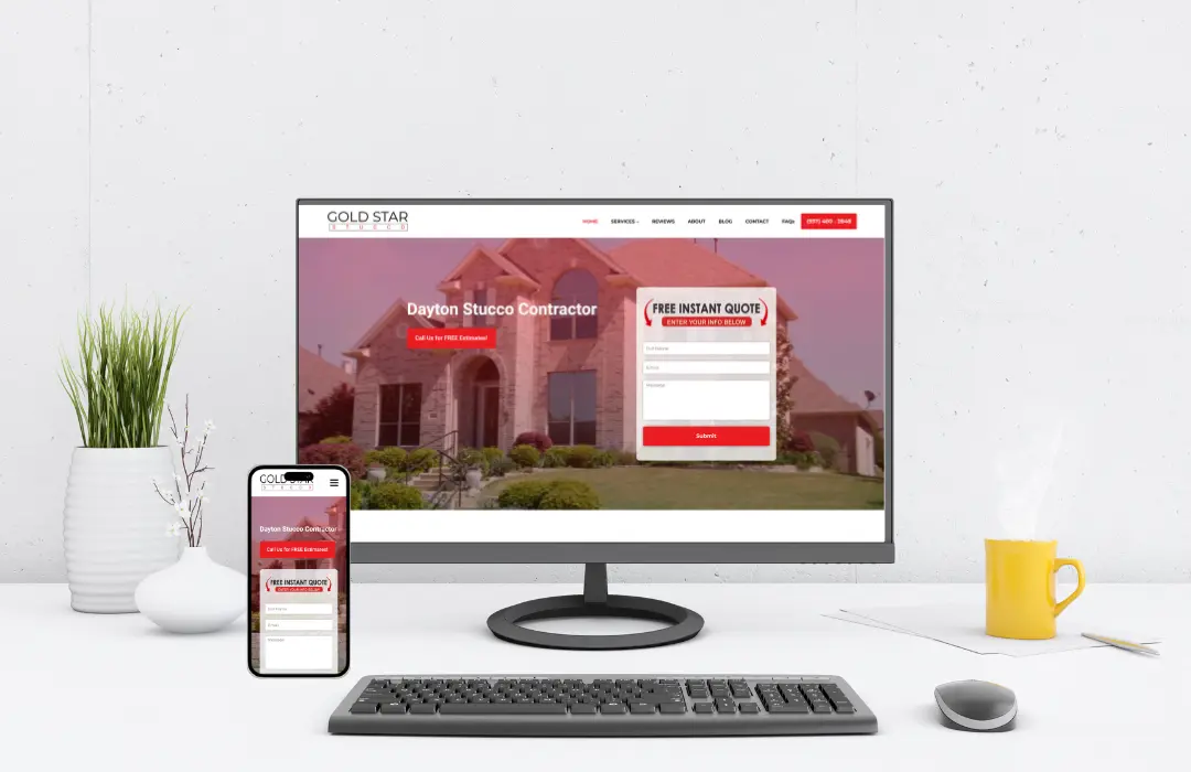 Gold Star Dayton Stucco - Website Design and Development