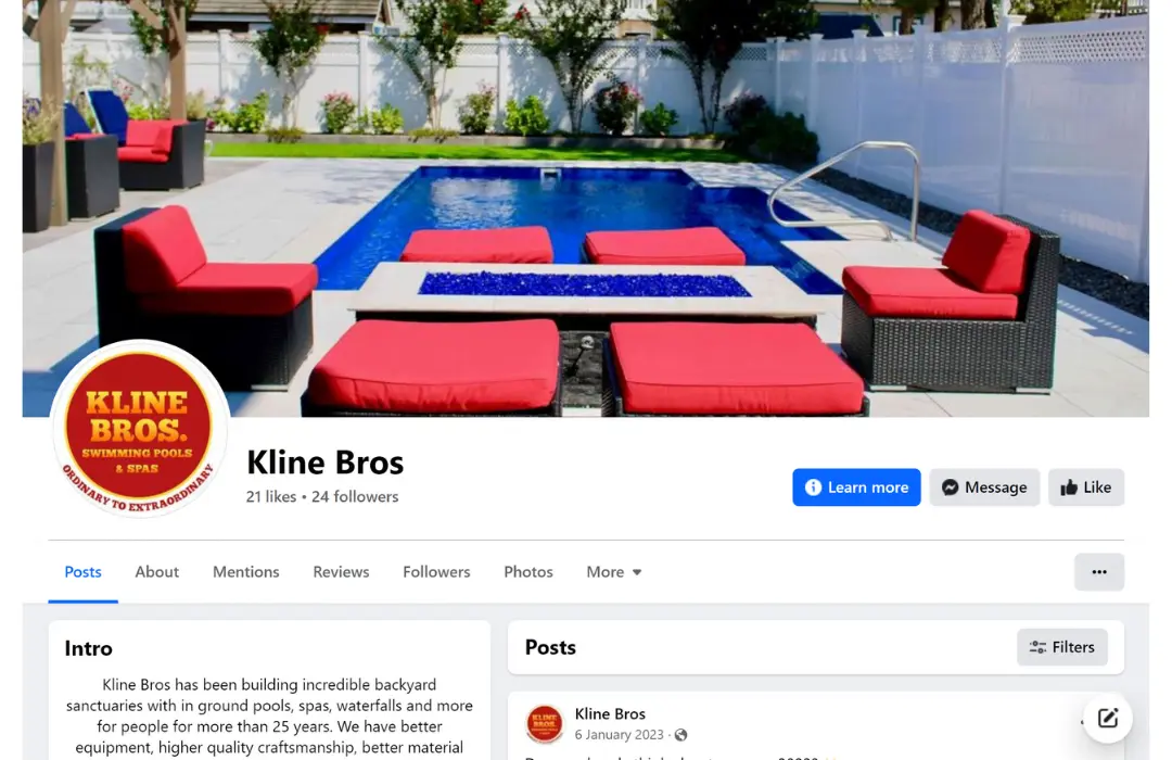 Kline Bros' Social Media Paid Ads Campaign 7 Kline Bros - Social Media Marketing