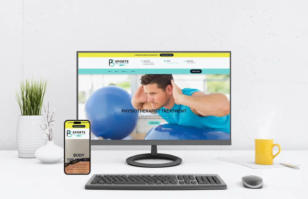 PS Sports Therapy - Website Design and Development