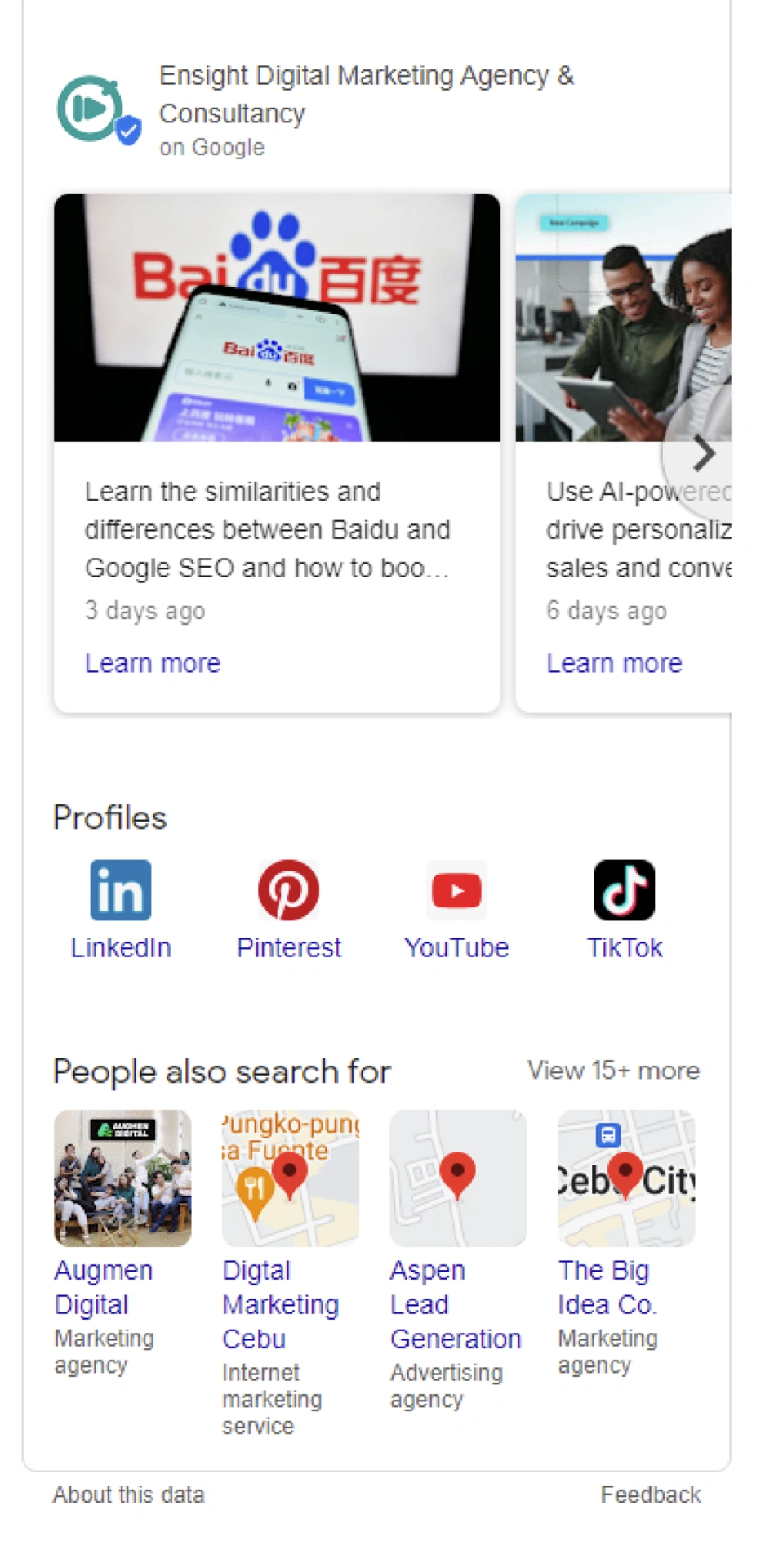 Ensight Services - Google Business Profile Optimization (GBPO)