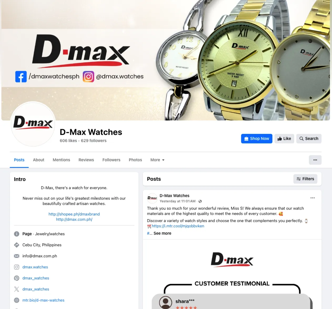 D-Max Watches 4 D-Max