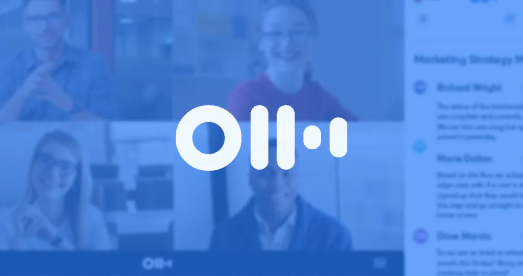 Logo and interface of the Otter.ai